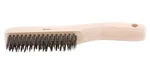 Forney 10 1/4" X 2 Scratch Brush Carbon Steel Bristles Wood Handle Piece. Fixed Price $14.99.