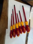 Wiha Insulated Screwdriver Set. (6) Pc New. Fixed Price $57.00.