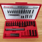 Snap-on 20 Pc Ratchet & Bit Set Model 180PB Exc. Cond. *read Description*. Fixed Price $148.25.