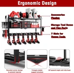 Mens Gifts Power Tool Organizer Wall Mount Pegboard 7 Drill Holder Garage Heavy. Fixed Price $39.75.