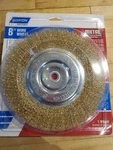 Norton Wire Metal Bench Grinder Wheel Unopened For 1/2" And 5/8" Arbor. Fixed Price $13.50.