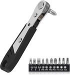 10-IN-1 Angled Ratchet Screwdriver 90 Degree Right Angle, And Offset. Fixed Price $9.23.