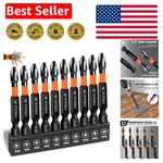 High-quality 10-PIECE 2-INCH Magnetic Phillips Bits Set Ideal For Any Project. Fixed Price $7.59.
