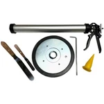 Cox 34 Oz. Bulk Caulk Gun, Plate, And Trowels For Chinking Log Homes New Box. Fixed Price $144.95.
