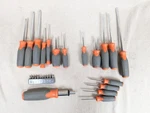 Hdx Screwdriver Set Multi-bit Fixed-blade Orange Grey Ergonomic Handles Tool. Fixed Price $9.95.