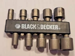 Black & Decker Drill/driver Screw Nutdriver Set 10-PIECE With Holder. Fixed Price $18.74.