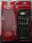 Milwaukee 48-32-0221 21PC Screw Driving Bit Set. Fixed Price $10.00.
