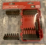 Craftsman Impact Rated Screwdriver Bit Set, Pieces In Tough Case CMAF1329 New. Fixed Price $9.99.