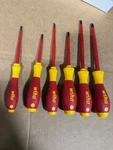 Wiha 32092 Insulated Slotted Phillips Screwdriver Set, 1000V, 6-PIECE New. Fixed Price $45.00.