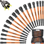 Lozagu 16PCS Long Magnetic Nut Driver Set For Impact Sae And Metric, Black. Fixed Price $42.01.