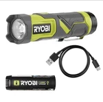 Ryobi Usb Lithium Cordless Compact Led Flashlight 2.0 Ah Battery Charging Cable. Fixed Price $34.00.