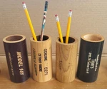 Unique Black/white Marucci Maple Bat Pencil Holder(far Right). Fixed Price $7.00.