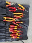 Wiha Insulated Tool Set Screwdriver Pliers Wire Stripper W/ Roll Bag. Fixed Price $230.00.