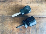 Lot Vintage Snap-on Screwdriver Flat Head, Phillips Black Stubby Usa SSD1, SDP1. Fixed Price $15.00.