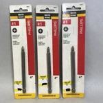 3 Packs - Master Mechanic 198427 Phillips Screwdriver Bit, #1, 4". Fixed Price $9.99.