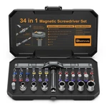 Bomivoi 34 Magnetic Screwdriver Set, Ratcheting With 1/4.... Fixed Price $121.22.