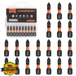 Baidets Pro PZ1 20PC 25MM Screwdriver Bit Set 1/4" Hex Shank Box. Fixed Price $28.99.