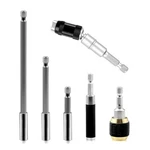 Drill Bit Holder Extension 6PC Flexible Magnetic Swiveling Tip Bar Se. Fixed Price $24.92.