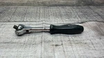 Vintage Snap-on TM737 1/4 Drive Black Handle Swivel Head Ratchet. Fixed Price $93.46.
