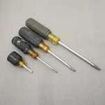 Bridgeport Cushion Grip Screwdriver Set Three Slotted Stubby Phillips. Fixed Price $21.25.