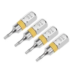 Uxcell 4PCS 25MM Long 1/4" Hex Shank T6 Security Torx High Quantity. Fixed Price $11.10.