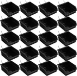 20 Pack Pegboard With Metal Hooks, Black Storage Bins,. Fixed Price $35.94.