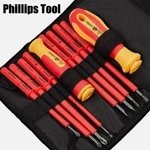 Upgrade Electrician Insulated Screwdriver Set Magnetic Tip Slotted Phillips Tool. Fixed Price $11.89.