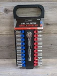 Toolshop 21PC Sae/metric Socket & Ratchet Set 1/4" Drive. Fixed Price $11.80.