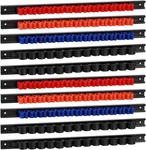 10 Pcs Screwdriver & Wrench Organizer, Plastic Rail Hanger With Clips, Pe. Fixed Price $38.99.
