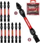 10PCS SL1/4-PH2 Impact Double End Screwdriver Bit Set, 2.56 In. #2 Phillips/powe. Fixed Price $15.43.