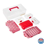 Geinxurn Plastic Tools Box Set 7 Pieces Red Transparent Portable Storage Case Fo. Fixed Price $49.68.