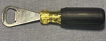 Stanley Tool 66-000 Black Vinyl Grip Bottle Opener Screwdriver Style. Fixed Price $10.00.
