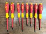 Wiha Insulated Softfinish Slotted & Phillips Square Screwdriver 8 Piece. Fixed Price $50.00.