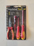 Electricians Tool Set Pliers Screwdrivers Voltage Tester- 4 Pc. Fixed Price $10.00.