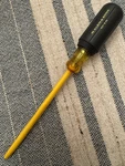 Klein Tools 621-6" Insulated Flat/slotted Screwdriver 1/4" Blade Usa Made. Fixed Price $15.00.