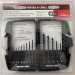 Porter Cable PCDB113 13PC Black Oxide Drill Bit Set. Fixed Price $7.00.