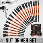 18PC Impact Magnetic Nut Drivers Set Sae & Metric Extra Long 1/4" Hex Shank Case. Fixed Price $29.99.