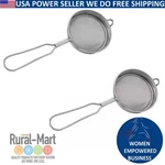 2 Pack Strainer Tea, Coffee, Chai S3 Small Liquid Filter Stainless Steel. Fixed Price $16.34.