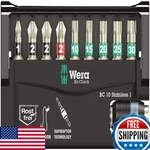 Wera 05073630001 Bit-check 10 Stainless Sb Pieces 5070000000. Fixed Price $72.67.