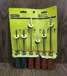 Nos Stanley Piece Screwdriver Set New 64-856 Made Usa 1996 Vintage Red Blue. Fixed Price $49.99.