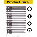 Rocaris 16 Pc Long Magnetic Screwdriver Bits Set. Fixed Price $26.39.