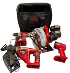 Skil 18V Cordless Tool Set Drill Circular Saw Recip Light Bag Read. Fixed Price $54.99.