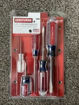 Nos Craftsman Usa 5 Pc Screwdriver Set Slotted Flathead Made In 47137 Sealed. Fixed Price $20.49.