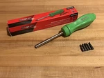 Nib Snap-on Tools Green Hard Handle Ratcheting Screwdriver + 5 Bits SSDMR4BG. Fixed Price $99.99.