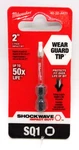 (j)milwaukee Shockwave Square Recess #1 Impact Power Bit, Pack (48 32 4471). Fixed Price $9.89.