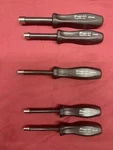 Snap-on 5PC Metric Nut Driver Set 6MM-12MM Missing 8MM & 10MM NDDM1070. Fixed Price $129.99.