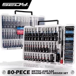 Sedy 80-PIECE Premium Magnetic Impact Nut Driver Set Metric & Sae With Socket Ad. Fixed Price $380.00.