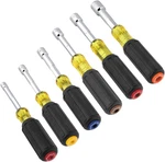 Klein Tools 65456MAG Heavy-duty Hollow-shaft Nut Driver Set, Magnetic, Color-cod. Fixed Price $91.99.