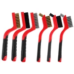 Wire Brush 6PCS Nylon/brass/stainless Steel Bristles With Curved Handle Grip. Fixed Price $11.69.