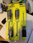 Ryobi Pc Screwdriver Set PH1 PH2 Sl 1/4" 3/16". Fixed Price $12.00.